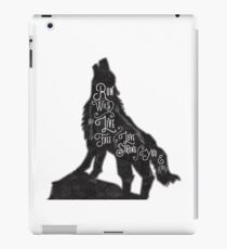 Wolf heult wild laufen iPad-Hülle & Klebefolie
