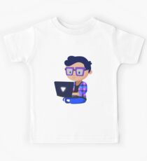 Cute Hipster Geek Kids Tee