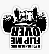 If you can read this flip me over Sticker
