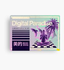 Digital Paradise Canvas Print