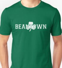 Beantown (white on green) Unisex T-Shirt