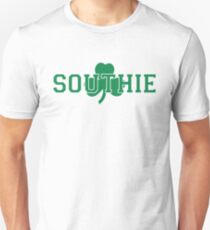 Southie (green on white) Unisex T-Shirt