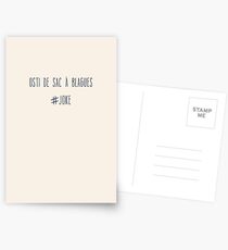 Osti de sac à blagues Postcards