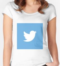 Twitter Women's Fitted Scoop T-Shirt