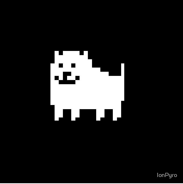 "dog from undertale" by IonPyro Redbubble