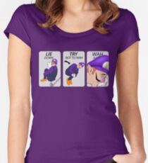 Schreiendes Wah Tailliertes Rundhals-Shirt