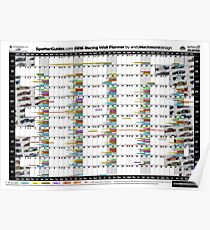 2016 Racing Wandplaner Poster