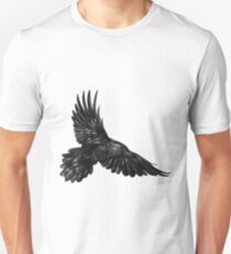 Raven in flight Unisex T-Shirt