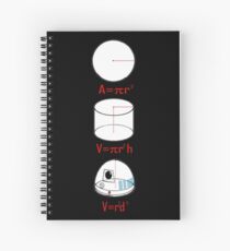 R2D2 Maths Joke Spiral Notebook