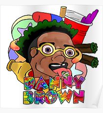 Tauchen. Ich tauche ein. Sie tauchen ein. Danny Brown Poster