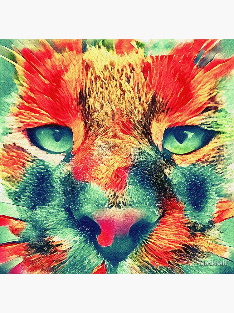 Artificial neural style wild cat by blackhalt