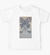 tribal butterfly Kids T-Shirt