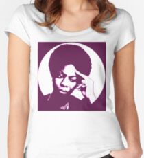 Nina Simone - beste afrikanische Sängerin Tailliertes Rundhals-Shirt