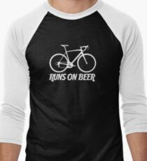 Runs on Beer - Road Bike Men's Baseball ¾ T-Shirt