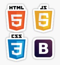 HTML - CSS - JS - Bootstrap Sticker