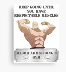 Lienzo GIMNASIO del comandante Alex Armstrong
