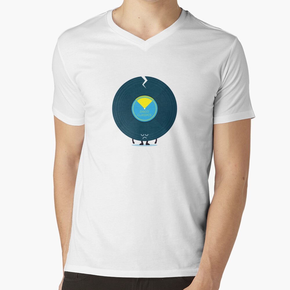 Character Building - Last Night a DJ Wrecked my Life V-Neck T-Shirt
