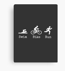 Triathlon Canvas Print