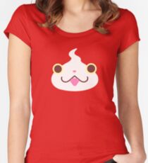 Jibanyan Face Women's Fitted Scoop T-Shirt