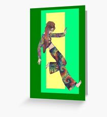 Sixties Collage Girl Greeting Card