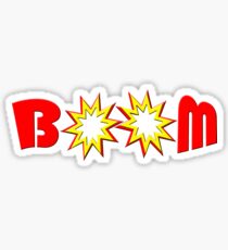"BOOM" typography Sticker