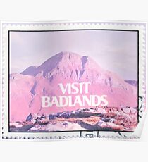 VISIT BADLANDS Poster