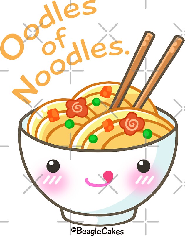 "Oodles of Noodles - Ramen Noodle" Stickers by beaglecakes | Redbubble