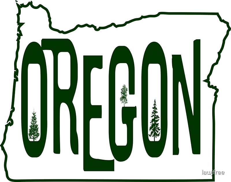 "Oregon State Tree" Stickers by lawjfree Redbubble