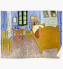 1889-Vincent van Gogh-Van Gogh's Bedroom in Arles-57x74 Poster