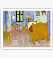 1889-Vincent van Gogh-Van Gogh's Bedroom in Arles-57x74 Sticker