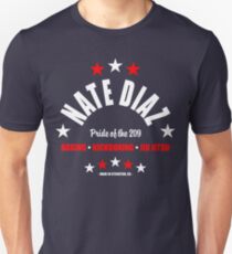 Nate Diaz RED/WHT Slim Fit T-Shirt