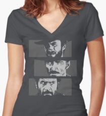 Blondie, Angel Eyes, Tuco Women's Fitted V-Neck T-Shirt