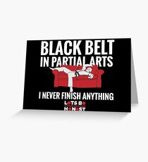 Black Belt In Partial Arts Greeting Card