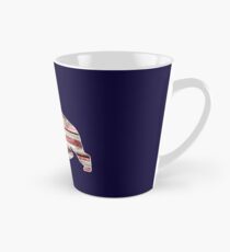 Taza cónica Pastor alemán patriótico, bandera americana