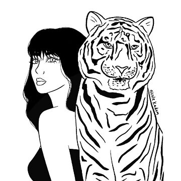 Tiger Woman Tshirtleopard Design Tshirtunique Art 