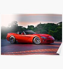 201X Dodge Viper 'In the Red' Poster