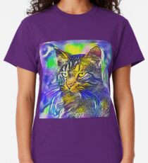 Artificial neural style iris flower cat Classic T-Shirt