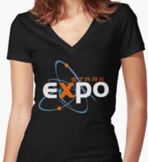 Stark Expo Women's Fitted V-Neck T-Shirt