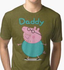 Daddy Pig Tri-blend T-Shirt