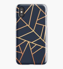 Copper and Midnight Navy iPhone Case