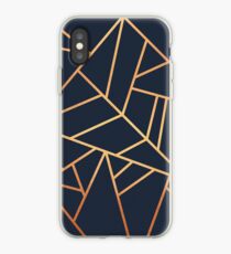 Kupfer und Midnight Navy iPhone-Hülle & Cover