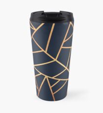 Kupfer und Midnight Navy Thermobecher