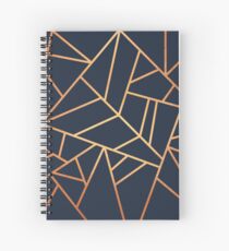 Cuaderno de espiral Copper and Midnight Navy