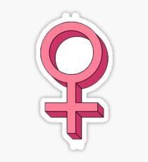 Pegatina Etiqueta engomada del símbolo femenino - Feminismo