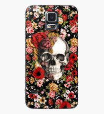 Funda/vinilo para Samsung Galaxy En flor floral cráneo