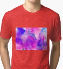 ink style of purple watercolour texture Tri-blend T-Shirt