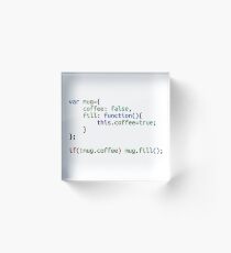 Mug Javascript Object Acrylic Block