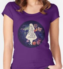 Goldener Nachmittag Tailliertes Rundhals-Shirt