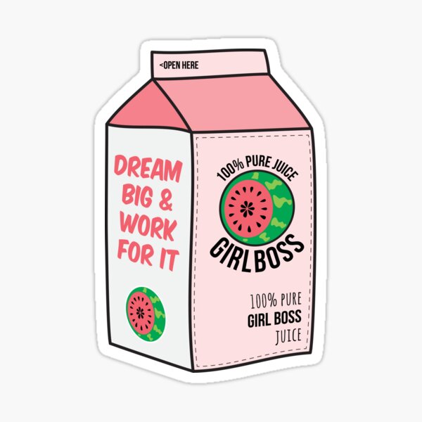#girlboss juice Sticker