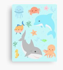 Creatures of the Sea Canvas Print